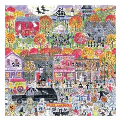 Galison Michael Storrings Halloween Parade 500 Piece Puzzle