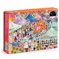 Galison Michael Storrings Harvest Market 1000 Piece Puzzle