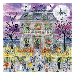 Galison Michael Storrings Haunted House 500 Piece Glow in the Dark Puzzle