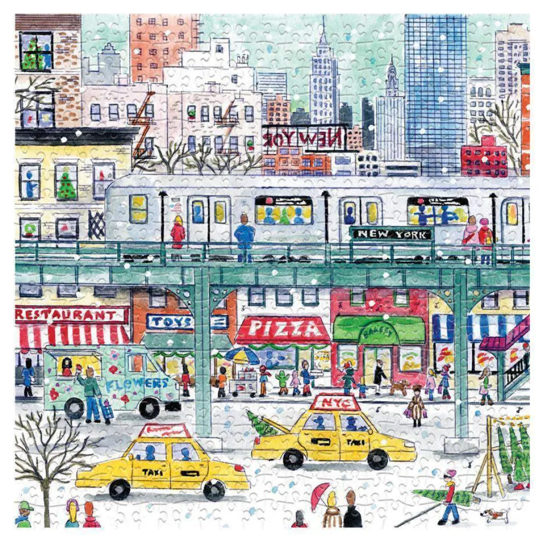 Galison Michael Storrings New York City Subway 500 Piece Jigsaw Puzzle