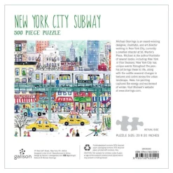 Galison Michael Storrings New York City Subway 500 Piece Jigsaw Puzzle