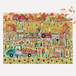 Galison Michael Storrings Pumpkin Patch 1000 Piece Puzzle