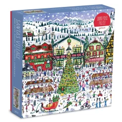 Galison Michael Storrings Santa's Village 1000 Piece Puzzle