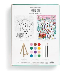 Galison Michael Storrings Snow Day 11x14 Paint by Number Kit