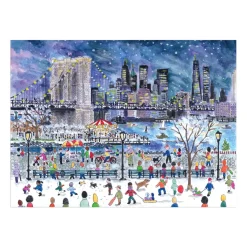 Galison Michael Storrings Snowfall Over New York City 1000 Piece Puzzle