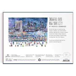 Galison Michael Storrings Snowfall Over New York City 1000 Piece Puzzle