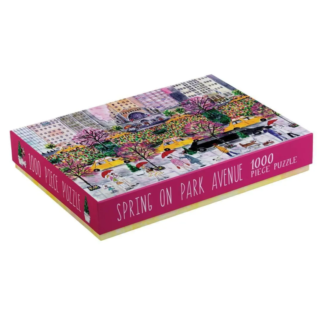 Galison Michael Storrings Spring On Park Avenue 1000 Piece Jigsaw Puzzle