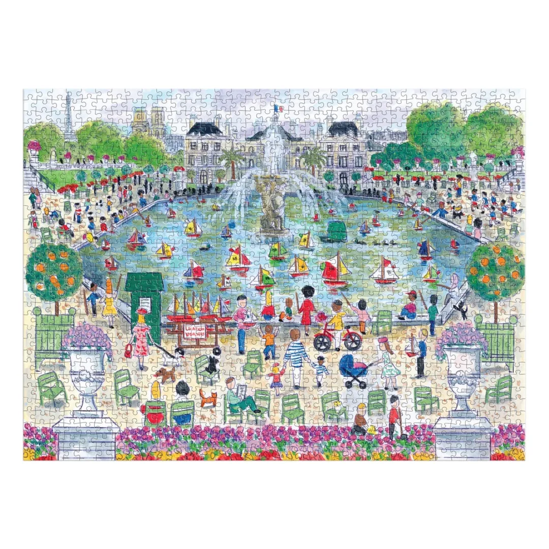 Galison Michael Storrings Springtime in Paris 1000 Piece Puzzle
