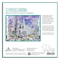 Galison Michael Storrings St. Patricks Cathedral 1000 Piece Jigsaw Puzzle
