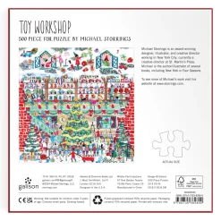 Galison Michael Storrings Toy Workshop 500 Piece Foil Puzzle