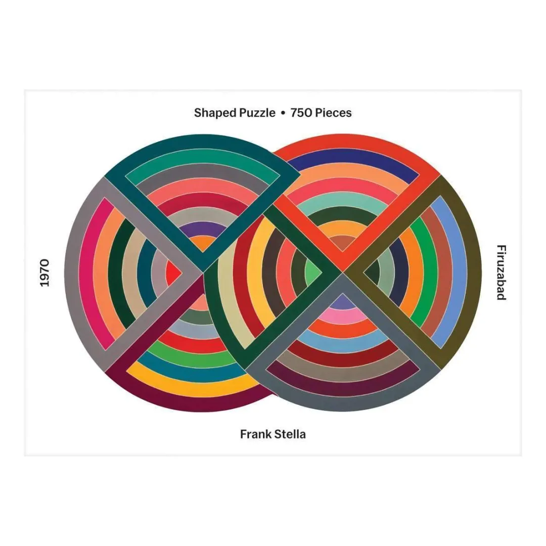 Galison MoMA Frank Stella 750 Piece Shaped Jigsaw Puzzle