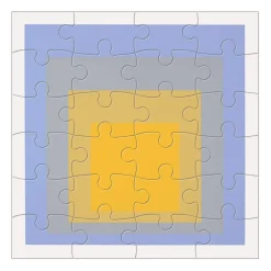 Galison MoMA Josef Albers Wood Jigsaw Puzzle Set