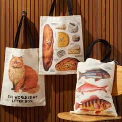 Galison Moody Cats Canvas Tote