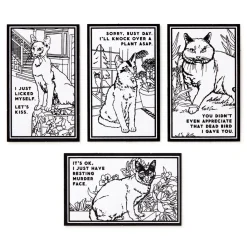 Galison Moody Cats Magic Velvet Coloring Set