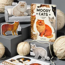 Galison Moody Cats Sticker Book