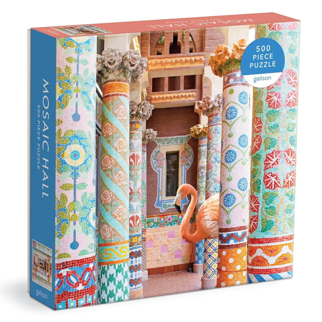 Galison Mosaic Hall 500 Piece Puzzle