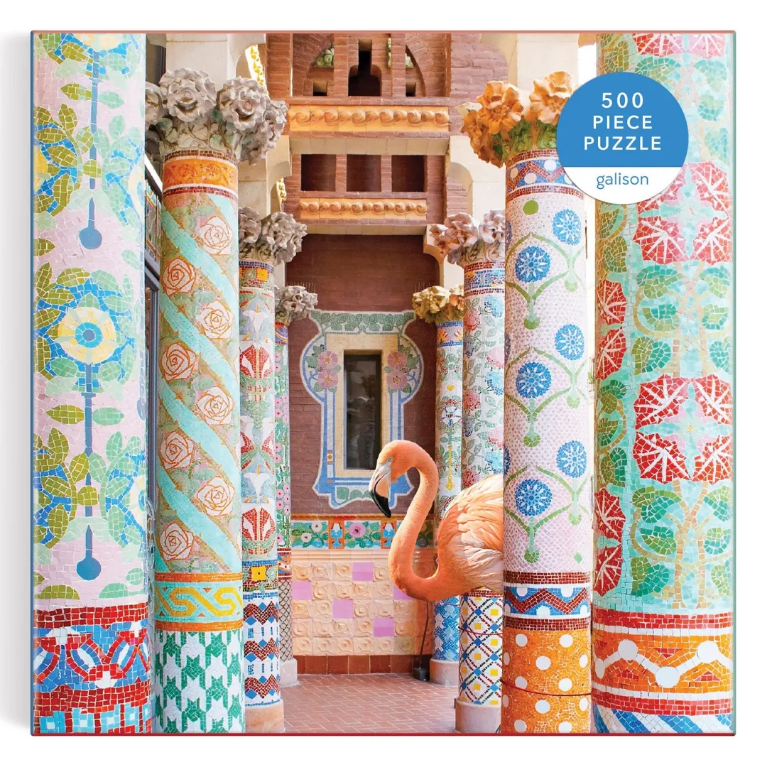 Galison Mosaic Hall 500 Piece Puzzle