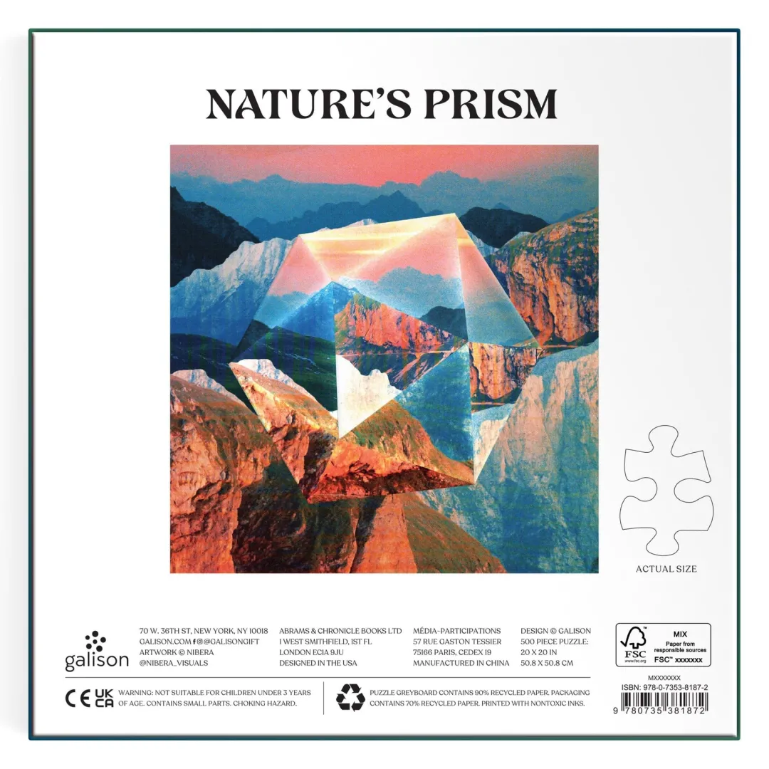 Galison Nature's Prism 500 Piece Puzzle