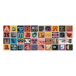 Galison Needlepoint A to Z 1000 Piece Panoramic Jigsaw Puzzle