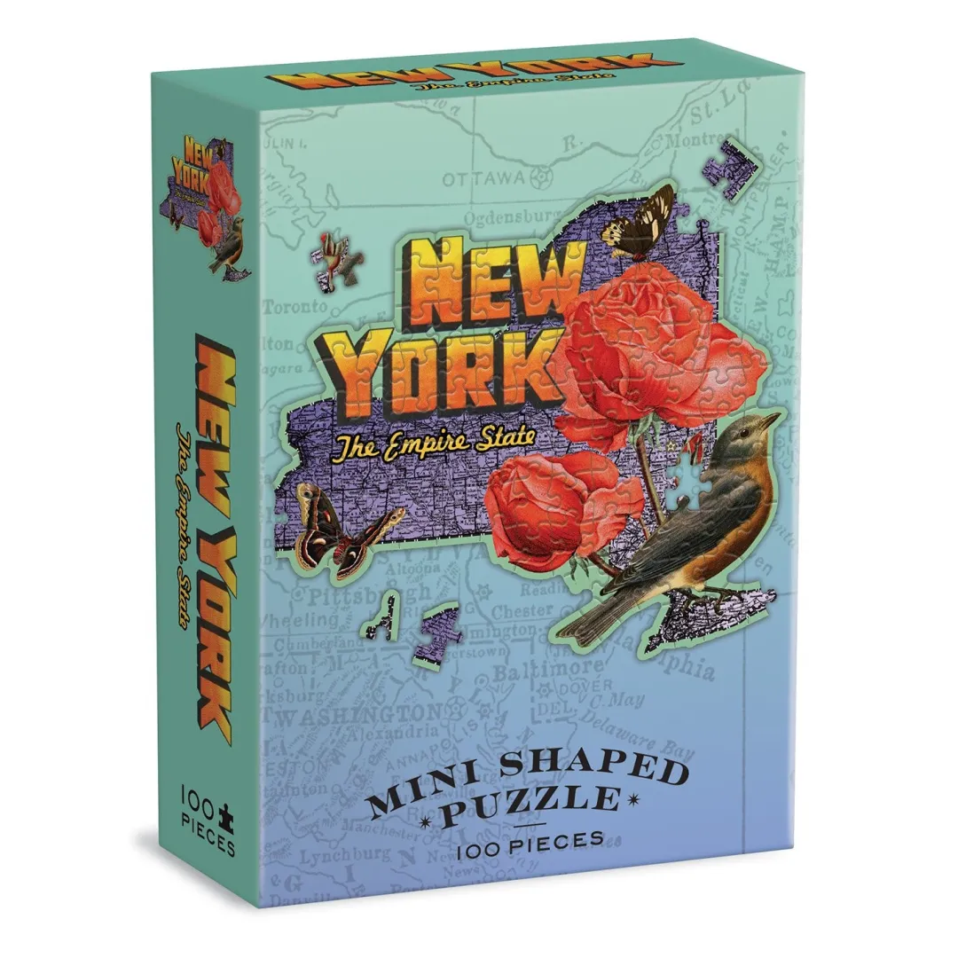 Galison New York Mini Shaped Jigsaw Puzzle