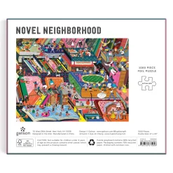 Galison Novel Neighborhood 1000 Piece Foil Puzzle