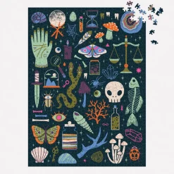 Galison Occult and Curious 1000 Piece Glow in the Dark Puzzle