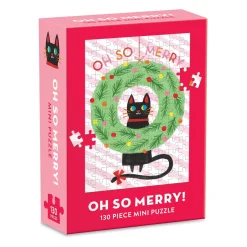 Galison Oh So Merry 100 Piece Mini Jigsaw Puzzle