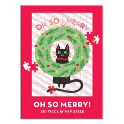 Galison Oh So Merry 100 Piece Mini Jigsaw Puzzle