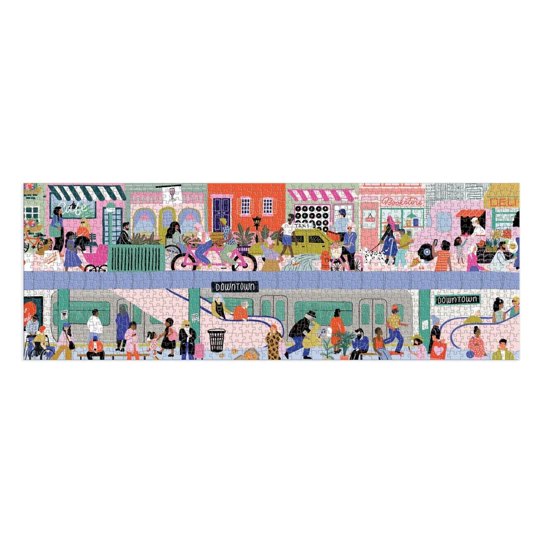 Galison Over & Under 1000 Piece Panoramic Puzzle