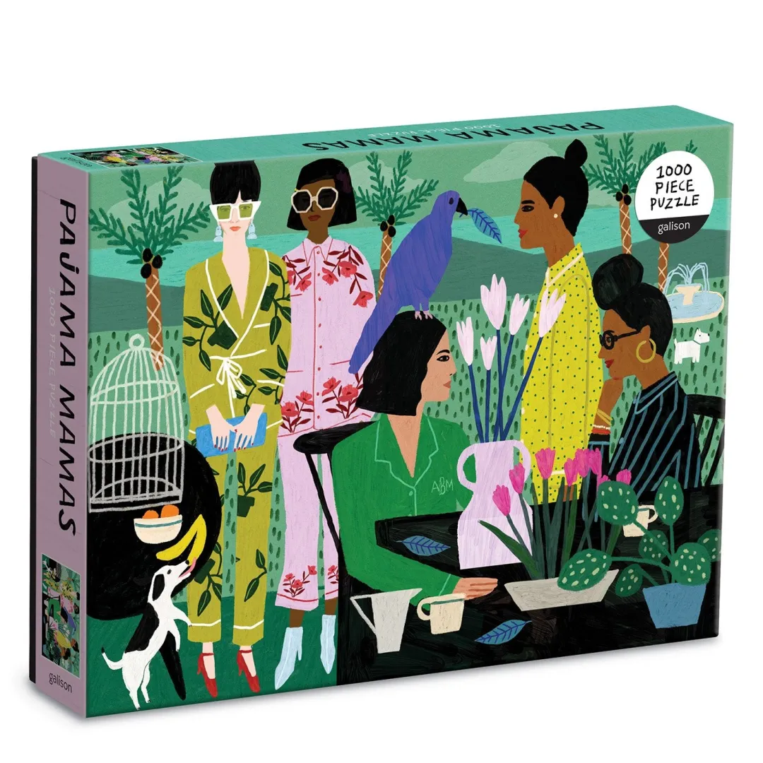 Galison Pajama Mamas 1000 Piece Jigsaw Puzzle