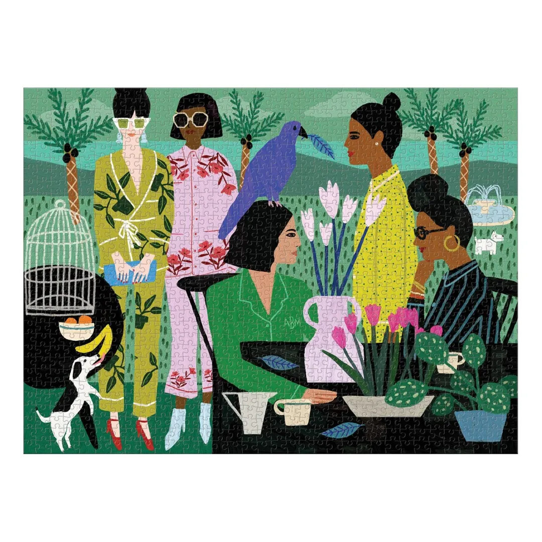 Galison Pajama Mamas 1000 Piece Jigsaw Puzzle