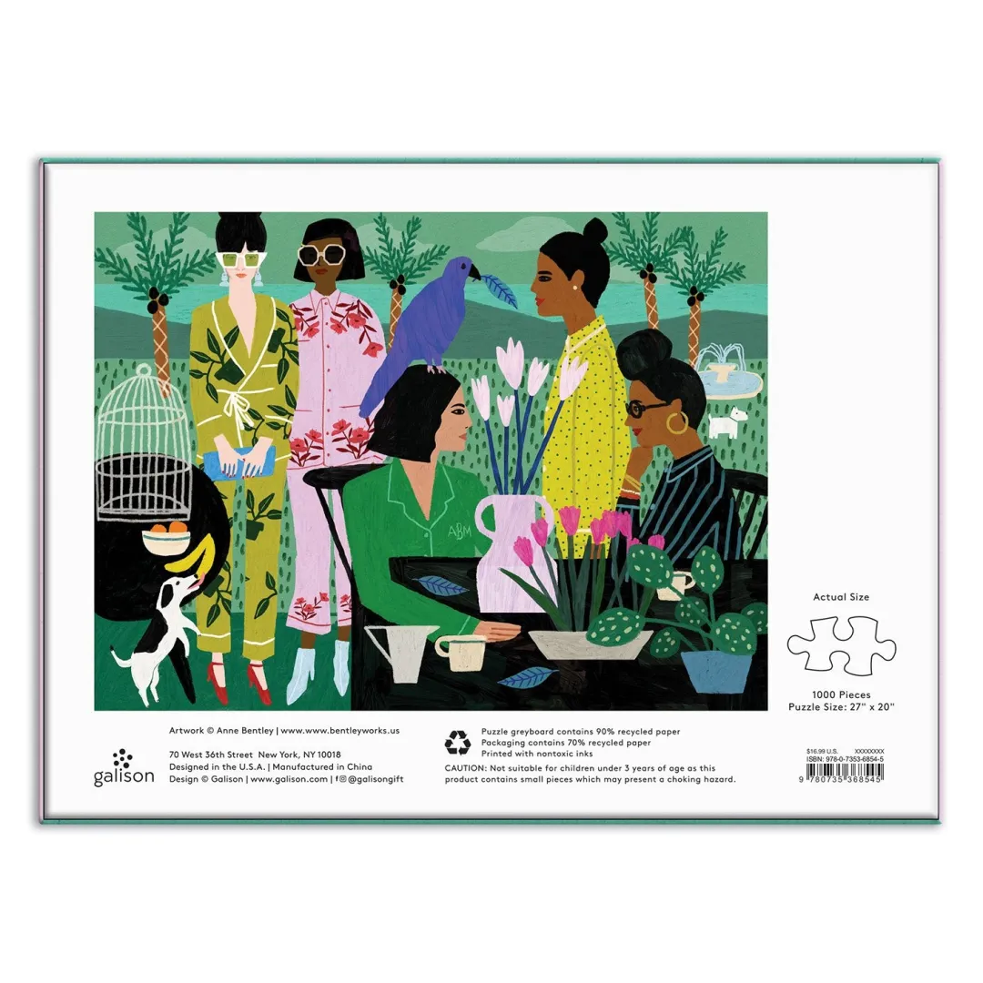 Galison Pajama Mamas 1000 Piece Jigsaw Puzzle