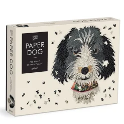 Galison Paper Dogs 750 Piece Shaped Puzzle