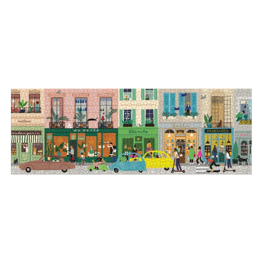 Galison Parisian Life 1000 Piece Panoramic Puzzle