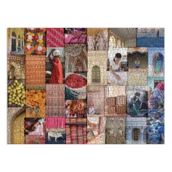 Galison Patterns of India: A Journey Through Colors, Textiles and the Vibrancy of Rajasthan 1000 Piece Jigsaw Puzzle
