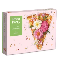 Galison Pizza Party 750 Piece Shaped Jigsaw Puzzle
