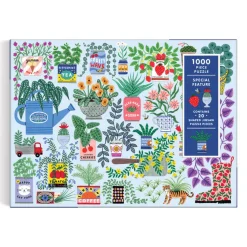 Galison Planter Perfection 1000 Piece Puzzle with Shaped Pieces