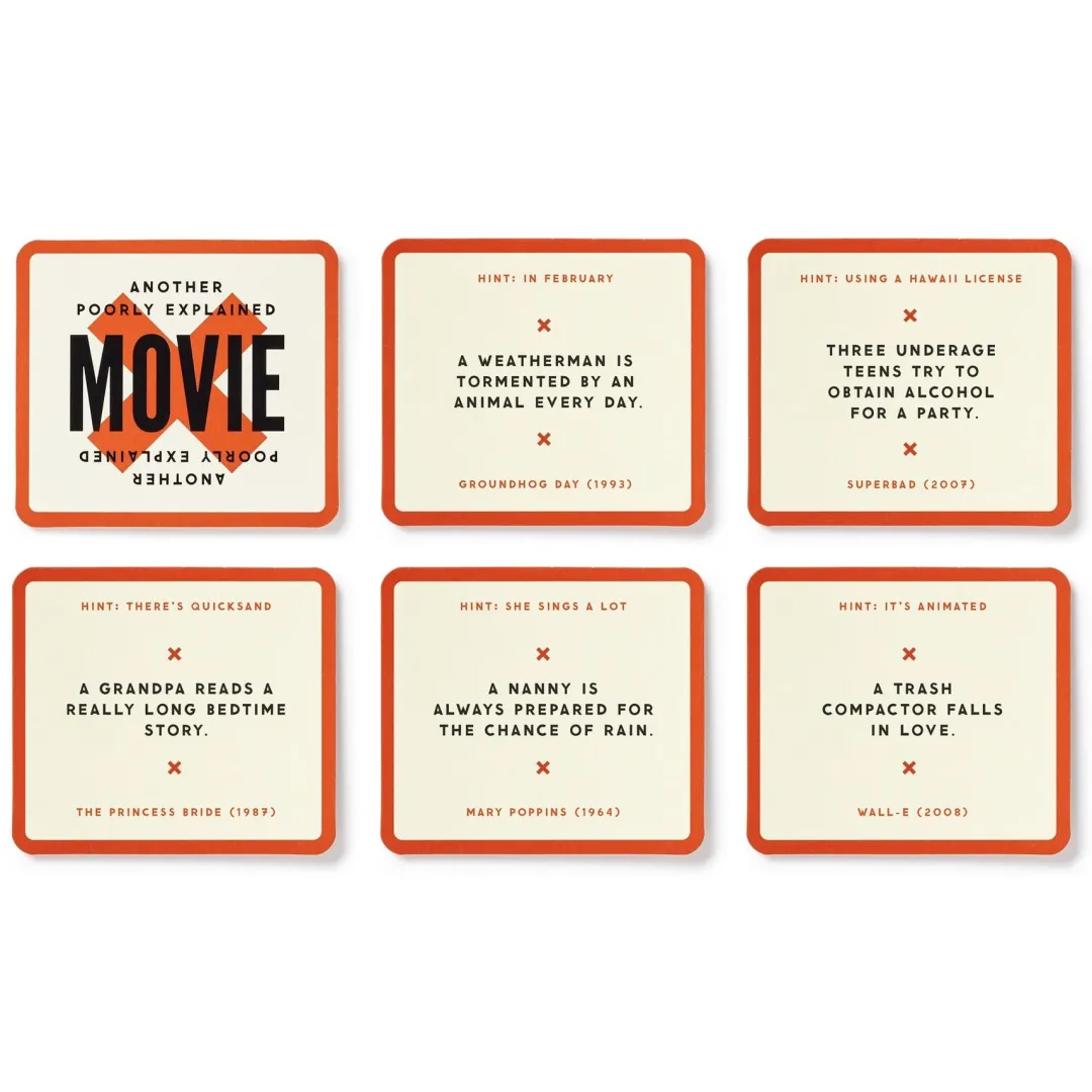 Galison Poorly Explained Movies Game