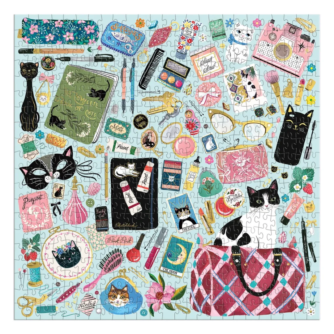 Galison Purrfect Accessories 500 Piece Foil Puzzle