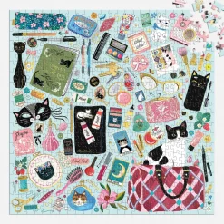 Galison Purrfect Accessories 500 Piece Foil Puzzle