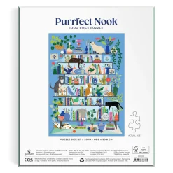 Galison Purrfect Nook 1000 Piece Puzzle