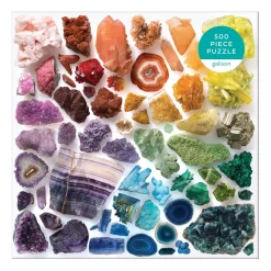 Galison Rainbow Crystals 500 Piece Jigsaw Puzzle