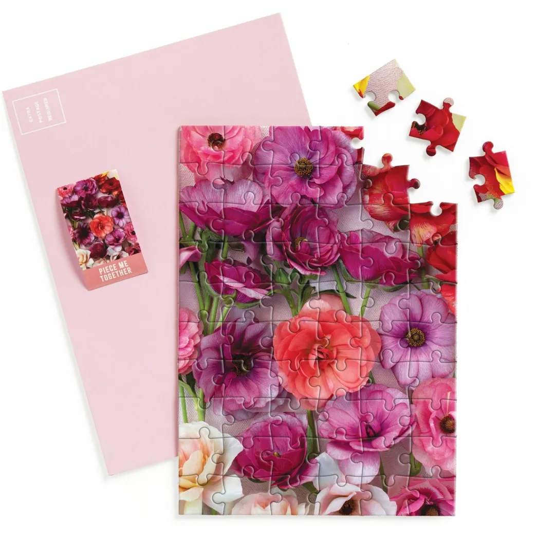 Galison Ranunculus Greeting Card Puzzle