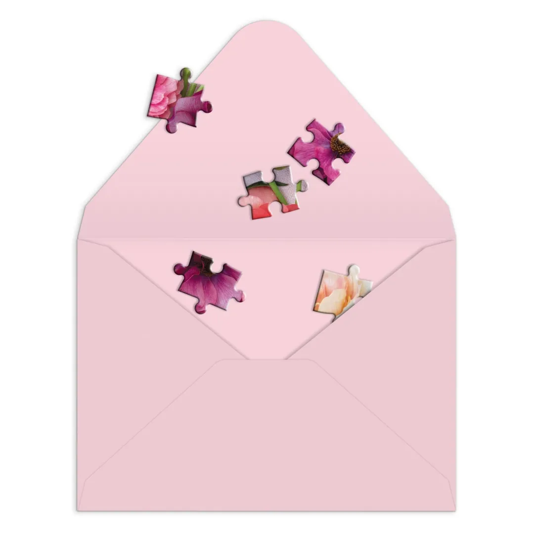 Galison Ranunculus Greeting Card Puzzle