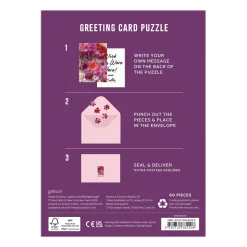 Galison Ranunculus Greeting Card Puzzle