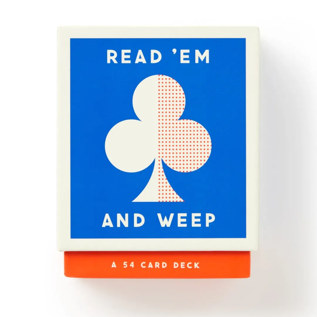 Galison Read 'Em and Weep Playing Card Set