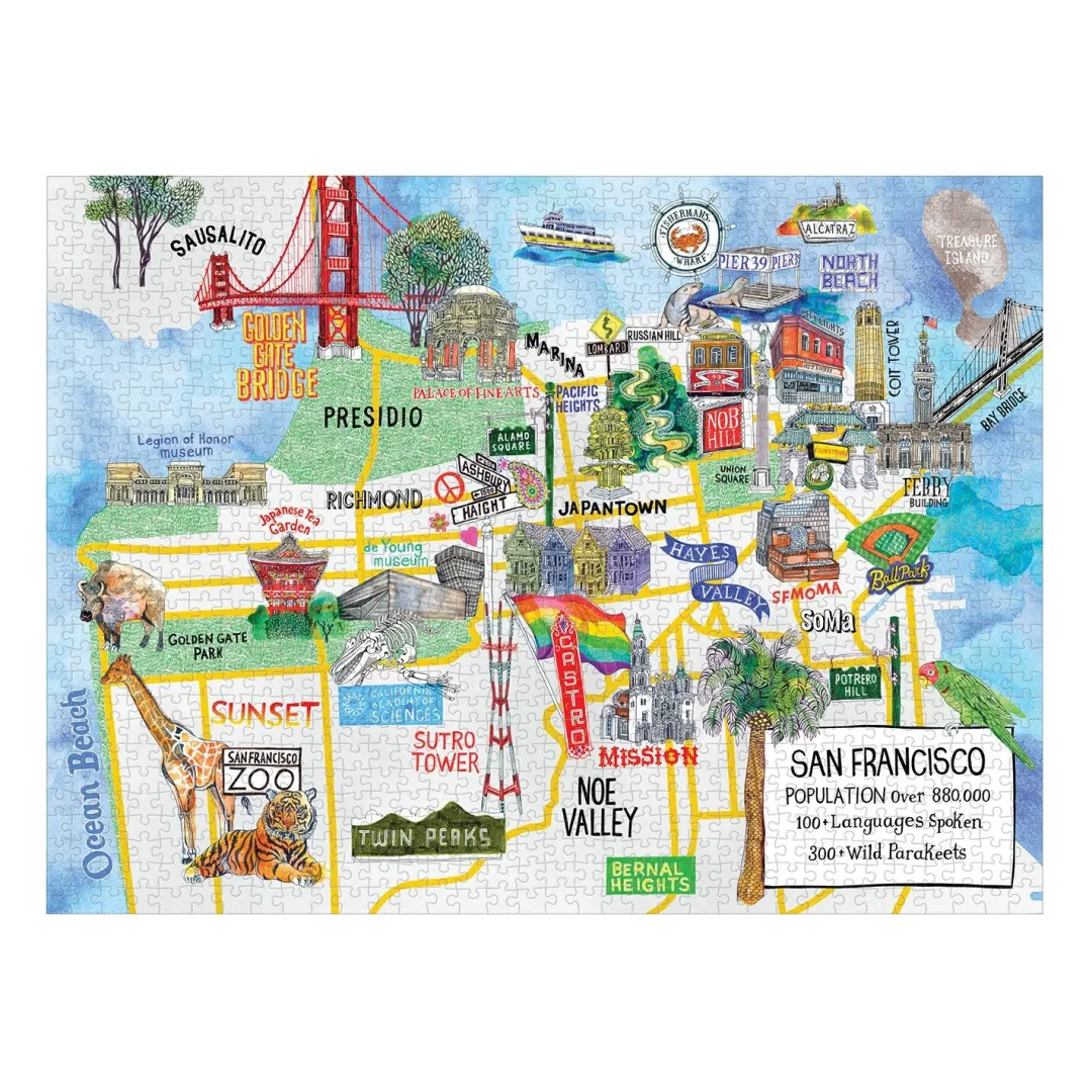 Galison San Francisco 1000 Piece Jigsaw Puzzle