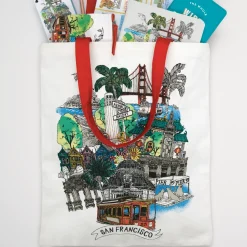 Galison San Francisco Canvas Tote Bag