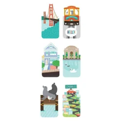 Galison San Francisco Magnetic Bookmarks