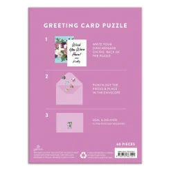 Galison Say It With Flowers Hi Greeting Card Puzzle